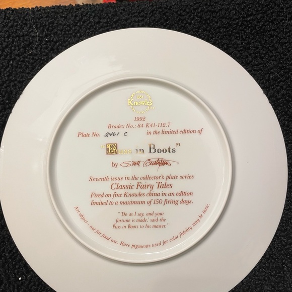 Edwin M. Knowles “Classic Fairy Tales” series collectible china plates - Picture 9 of 16